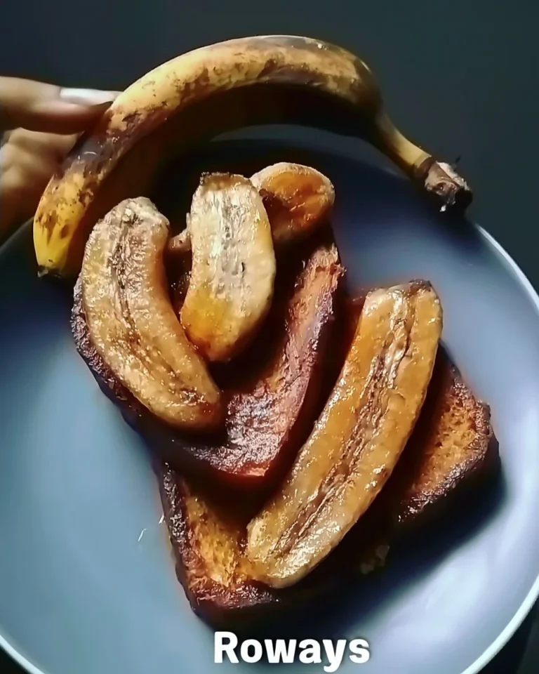 Delicious Banana French Toast topped with fresh bananas and syrup
