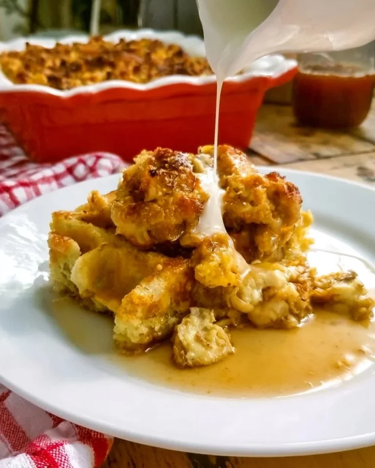 Delicious Chicken and Waffle Casserole served on a plate