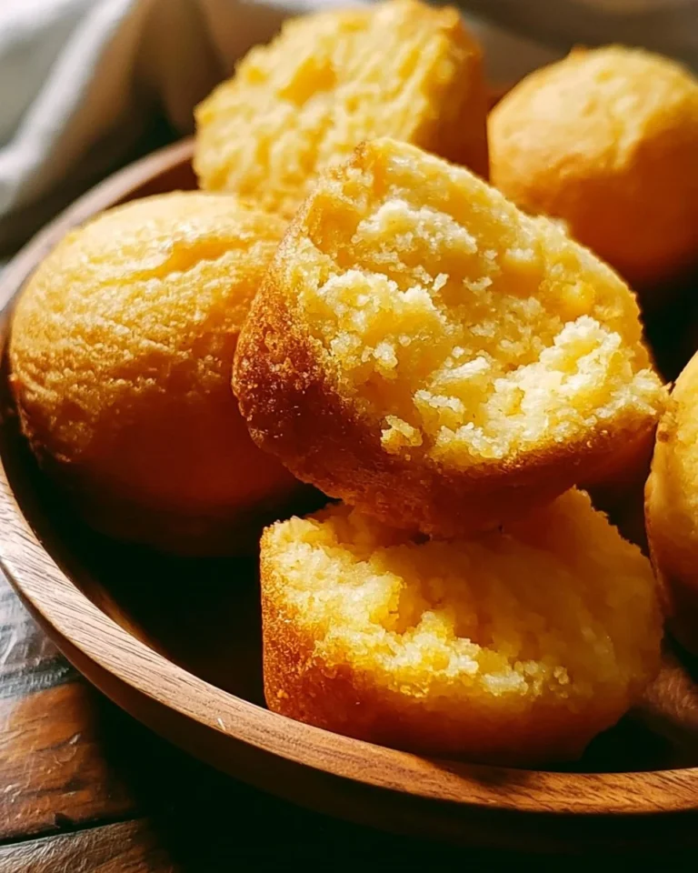Freshly baked cornbread muffins on a cooling rack