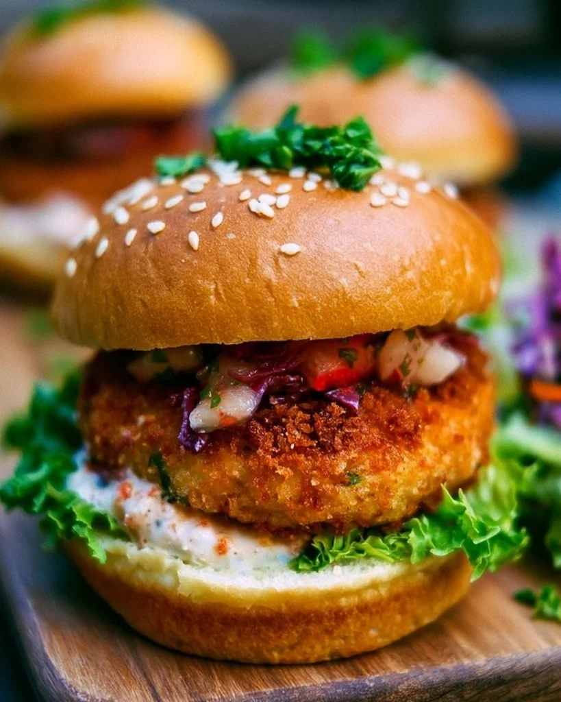 Crispy Chicken Burgers Recipe