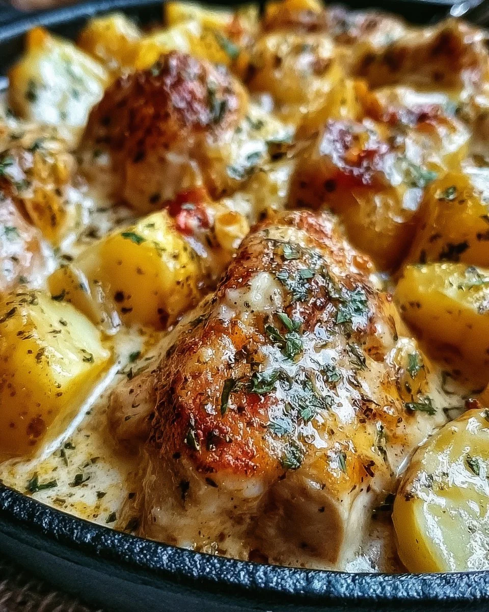 Garlic Parmesan Crockpot Chicken and Potatoes Recipe