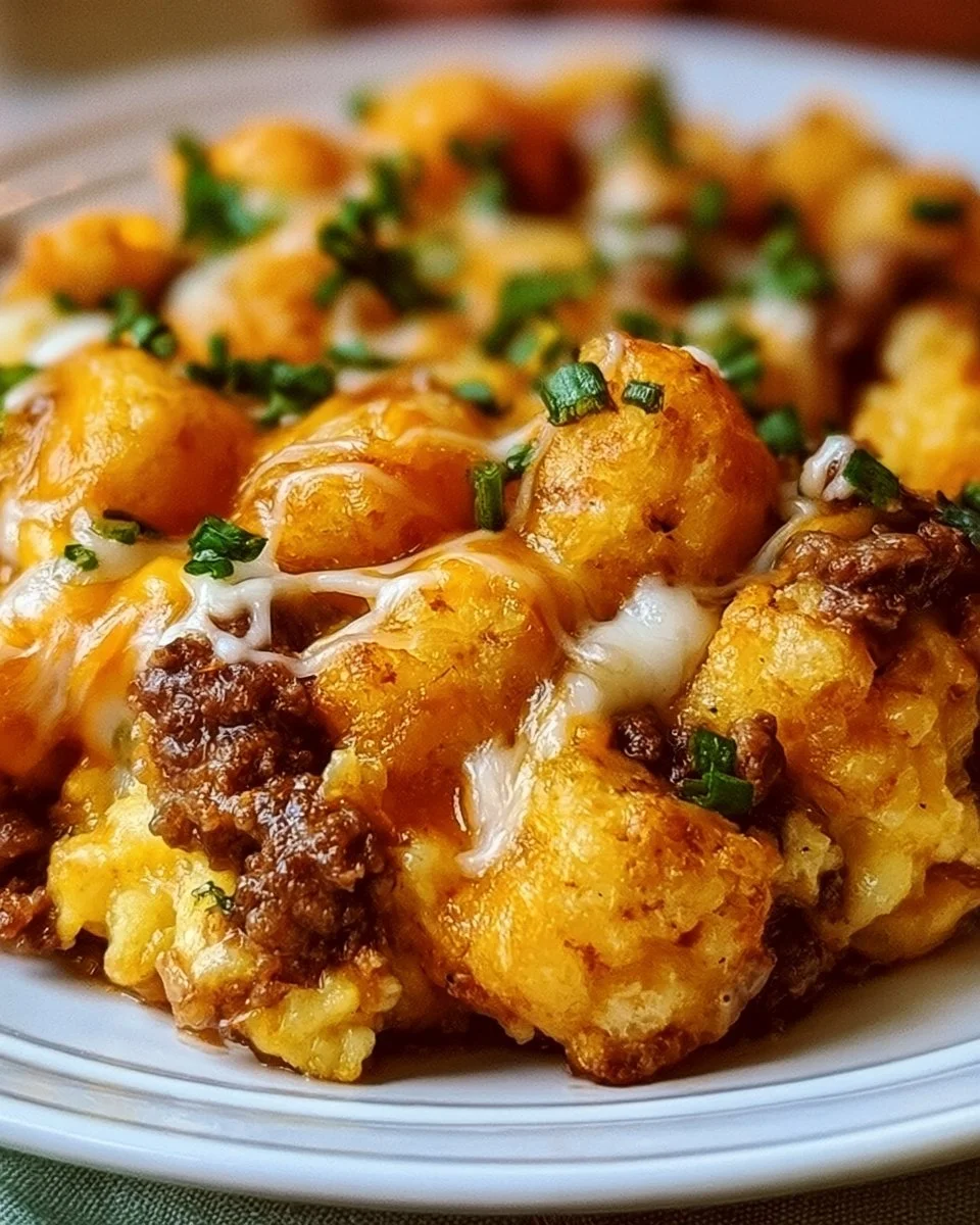 Ground Beef Tater Tot Casserole Recipe