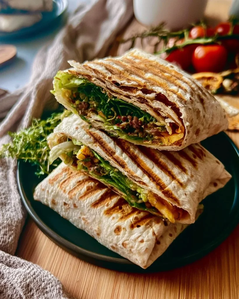Healthy Crunchy Grilled Wraps Recipe