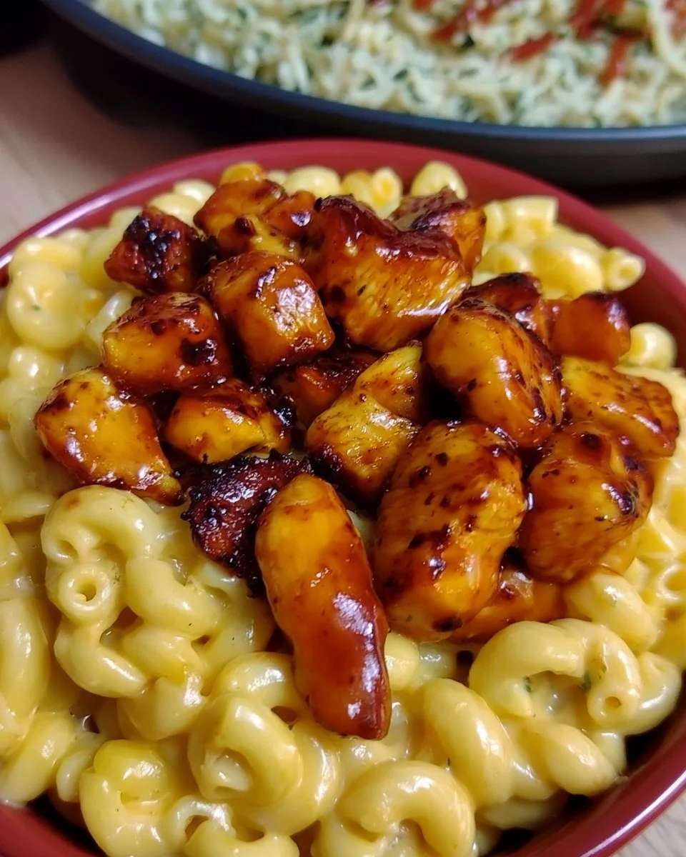Honey BBQ Chicken Mac and Cheese