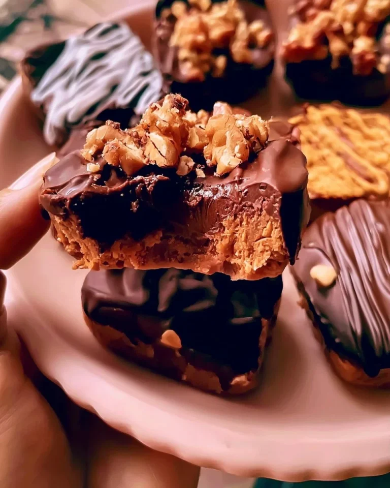 An assortment of dark, milk, and white chocolate pieces on a wooden table.