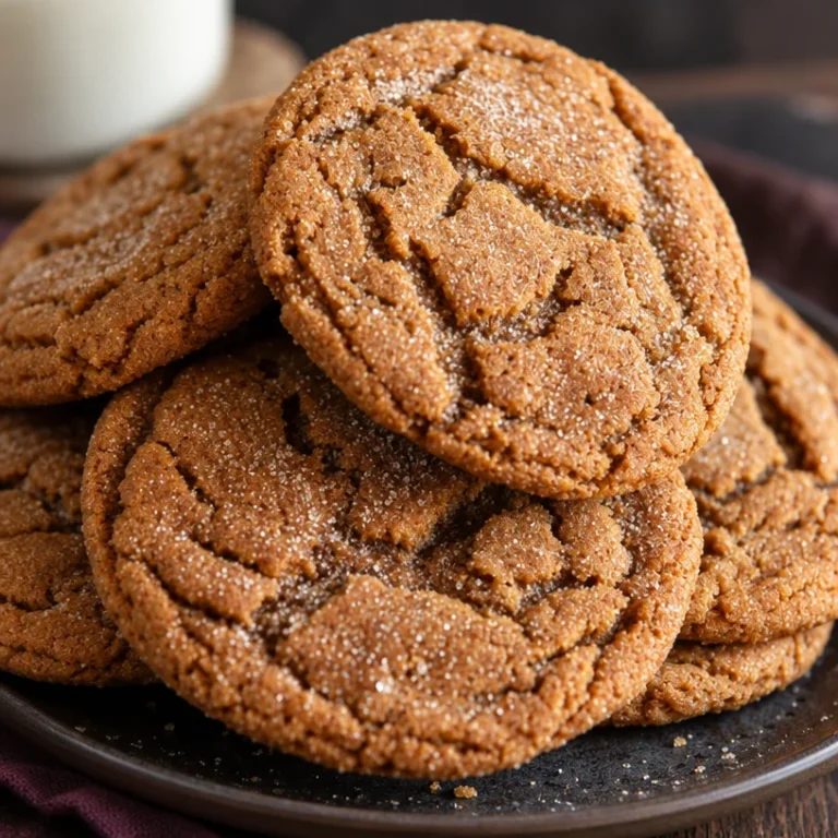 Delicious homemade gingerdoodle cookies on a cooling rack