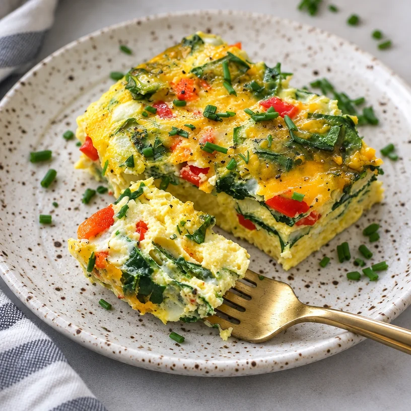 Easy Delicious High-Protein Cottage Cheese Egg Bake
