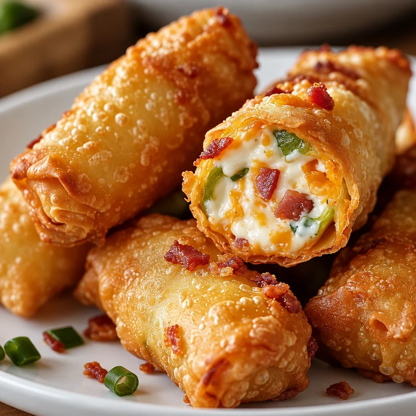 Easy Mini Jalapeno Popper Egg Rolls