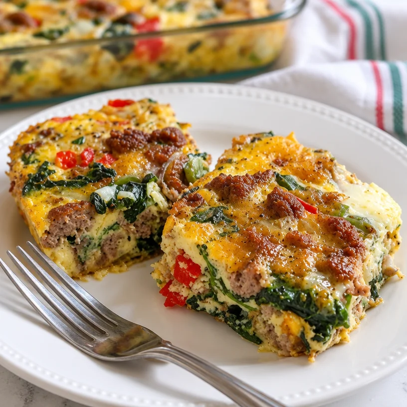 Easy Sausage and Egg Whole30 Breakfast Casserole