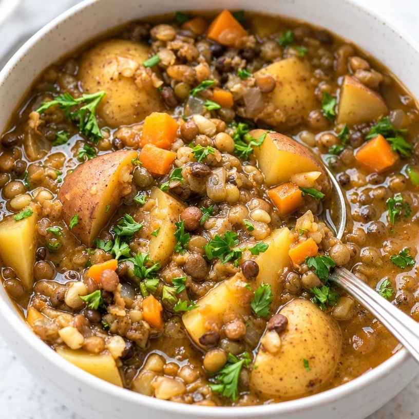 Lentil and Potato Soup Recipe