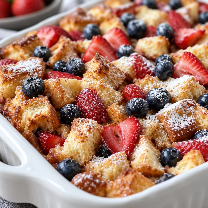 Ultimate Easy Berry French Toast Casserole Make-Ahead Overnight