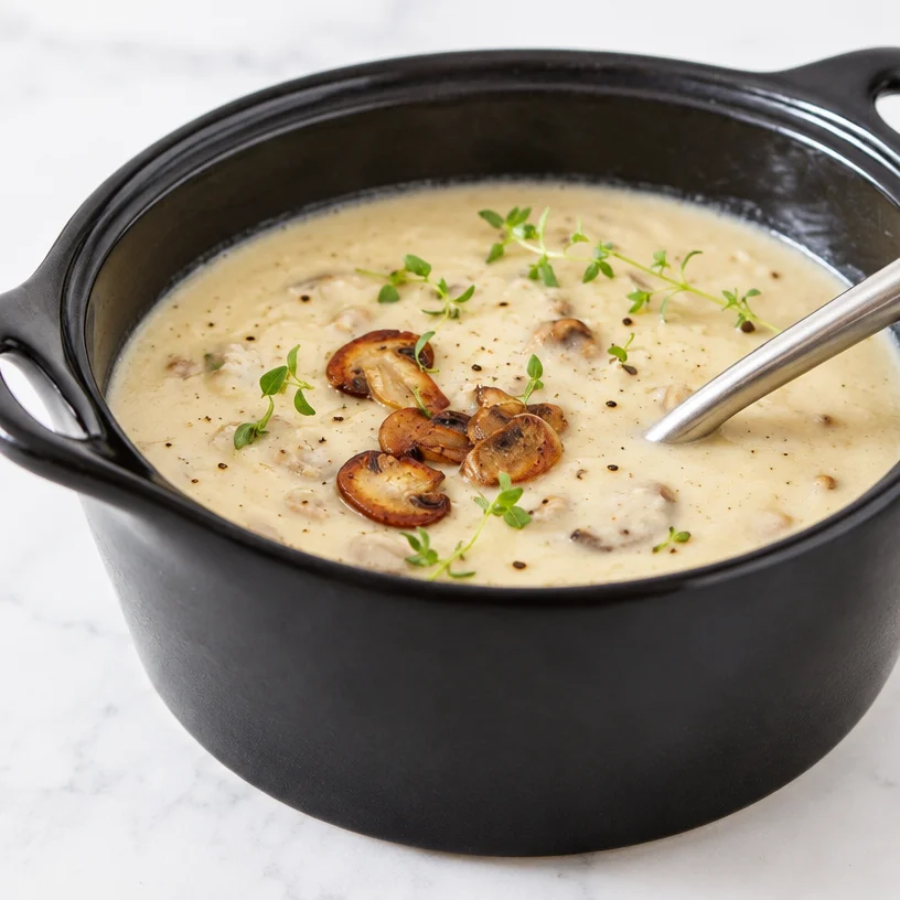 Ultimate Easy Roasted Potato and Creamy Mushroom Soup