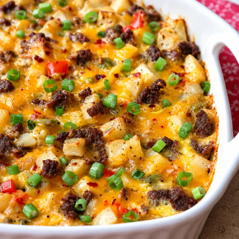 Ultimate Sausage, Egg, Potato Breakfast Casserole